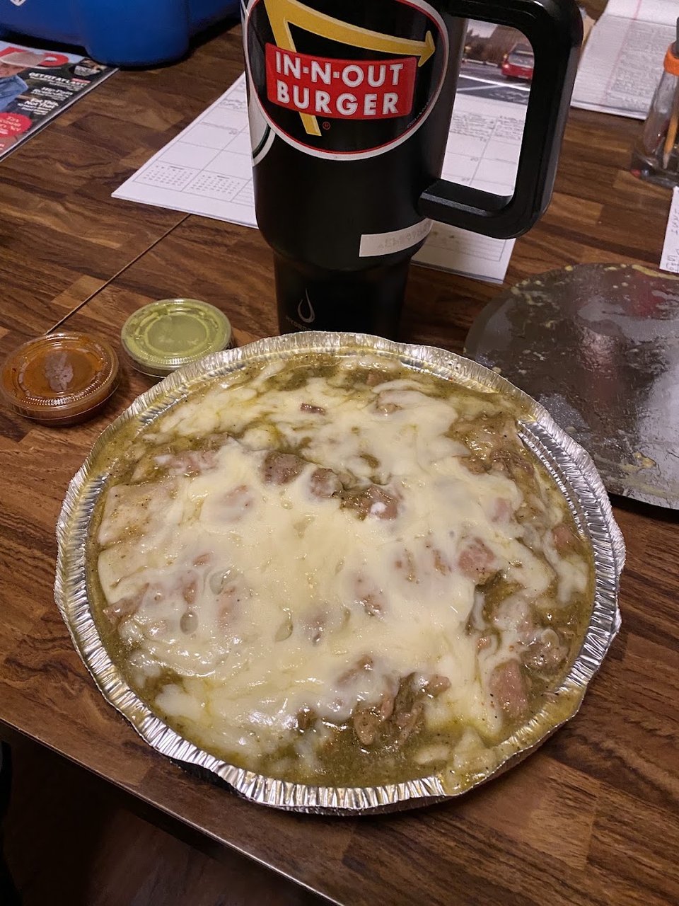 Cheesy Green Chili Enchilada